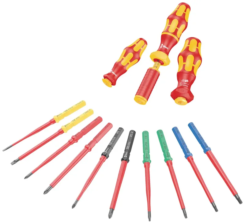 Kraftform Kompakt VDE 65 i PZ 1 x 157 mm TIE Elektriker Pozidriv Wechselklinge PZ 1 van Wera – productafbeelding 2 van 2
