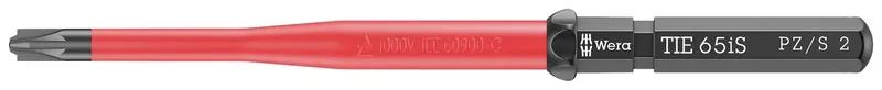 Kraftform Kompakt VDE 65 iS PZ/S # 2 x 157 mm TIE Elektriker Plus/Minus Wechselklinge 2 mm de Wera – image du produit 1 sur 2