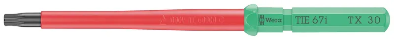 Kraftform Kompakt VDE 67 i TX 30 x 157 mm TIE Elektriker TORX Wechselklinge TX 30 de Wera – image du produit 1 sur 2
