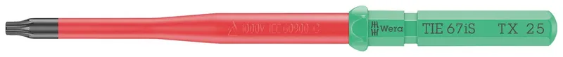 Kraftform Kompakt VDE 67 iS TX 25 x 157 mm TIE Elektriker TORX Wechselklinge TX 25 von Wera – Produktbild 1 von 2