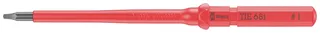 Kraftform Kompakt VDE 68 i # 1 x 157 mm TIE Elektriker Innen-Vierkant (Robertson) Wechselklinge 1 mm de Wera – image du produit 1 sur 2
