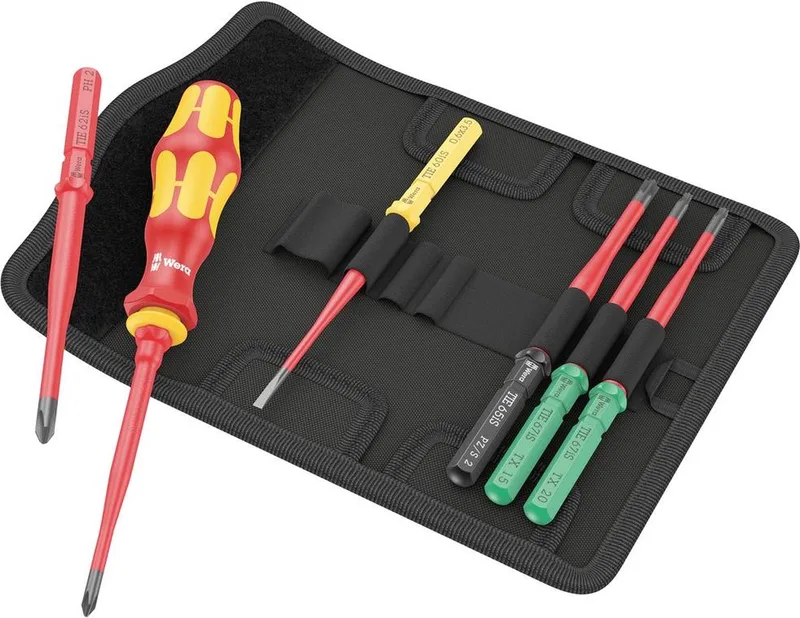 Kraftform Kompakt VDE 7 extra slim 1 Wisselklingset Elektronica de Wera, Kleurloos – image du produit