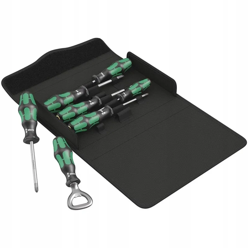 Kraftform Plus 300/7 Set 2 Schroevendraaierset 7-delig by Wera, Green – product image