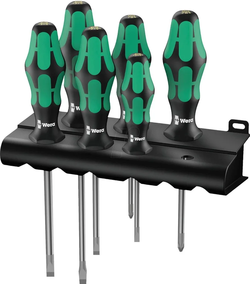 Kraftform Plus Lasertip - Schroevendraaierset - 6-delig van Wera, Kleurloos – productafbeelding