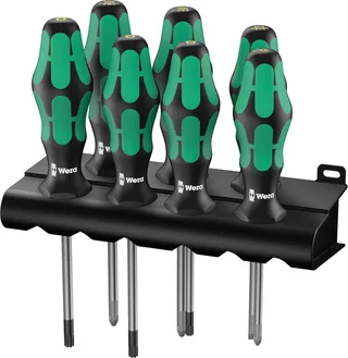 Kraftform Plus Lasertip - Schroevendraaierset - 7-delig by Wera, Green, Black – product image 1 of 6