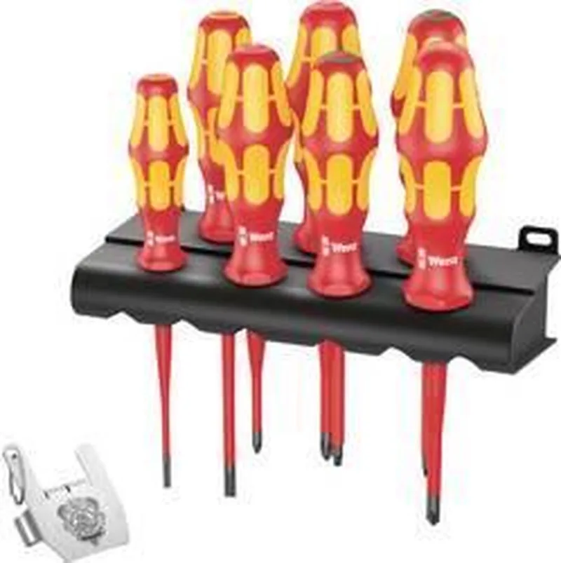 Kraftform VDE/7 Heavy Metal 2 Schroevendraaierset VDE 8-delig Kruiskop Pozidriv, Kruiskop Phillips, Plat, Torx von Wera, Kleurloos – Produktbild