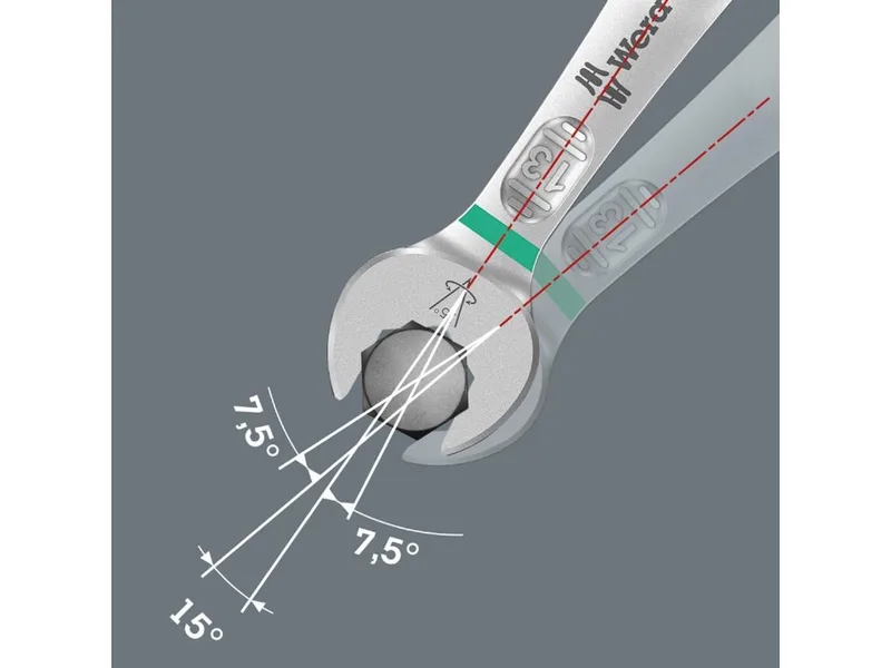 Wera 5-delig Joker Ringsteeksleutelset - 6003 - 05020230001 van Wera, Meerkleurig, Zwart, Zilver – productafbeelding 4 van 5