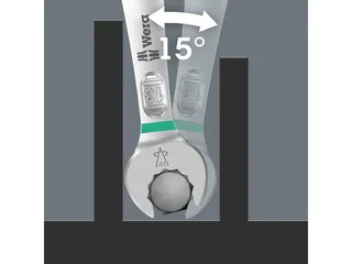 Wera 5-delig Joker Ringsteeksleutelset - 6003 - 05020230001 van Wera, Meerkleurig, Zwart, Zilver – productafbeelding 3 van 5