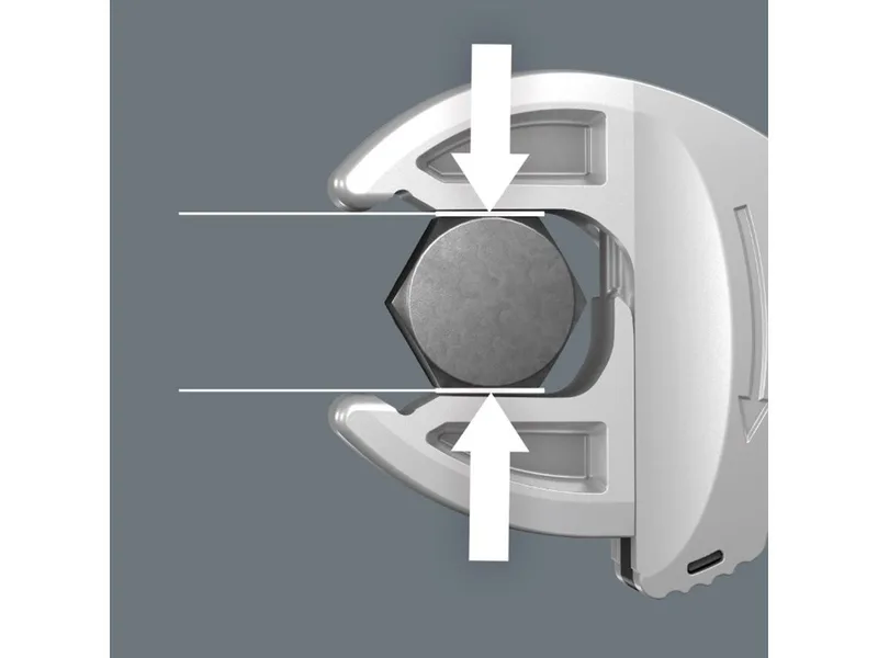 Maulschlüssel Wera 6004 Joker 4 Set 1 Selbstjustierender (Set), Selbstjustierender Maulschlüssel-Satz de Wera, Noir, Argent – image du produit 4 sur 5