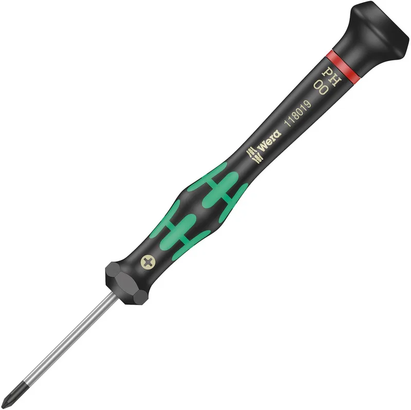 PH Kraftform Micro-Phillips-schroevendraaier PH 0X60 MM de Wera, Kleurloos – image du produit
