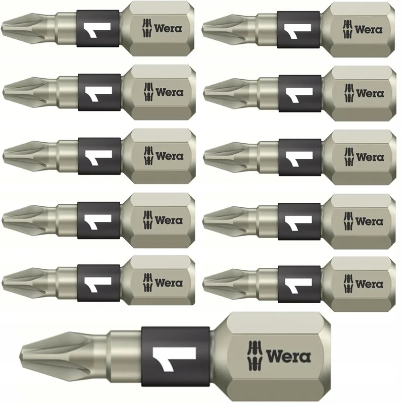 RVS Pozidriv Bit PZ1 25mm - 10 Stuks by Wera – product image