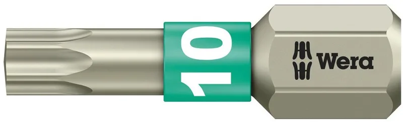 RVS Torx Bit 10 x 25mm - Roestvrij Staal von Wera – Produktbild