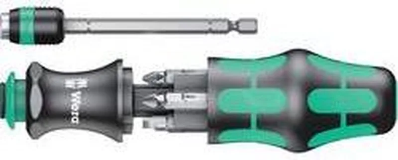 schroevendraaier - 1/4 - incl. 6 bits van Wera, Kleurloos – productafbeelding