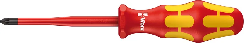 Schroevendraaier 165 iS VDE Kraftform Plus dun Pozidriv de Wera, Kleurloos – image du produit