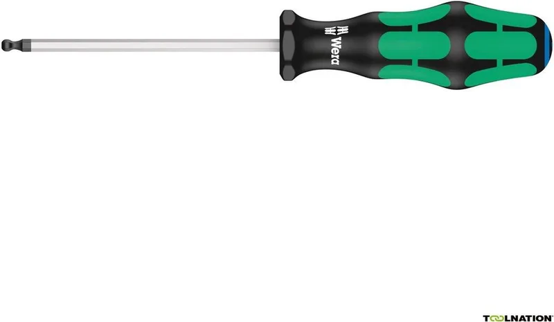 schroevendraaier met kogelkop - inbus - 5/32 x 100mm de Wera, Vert – image du produit