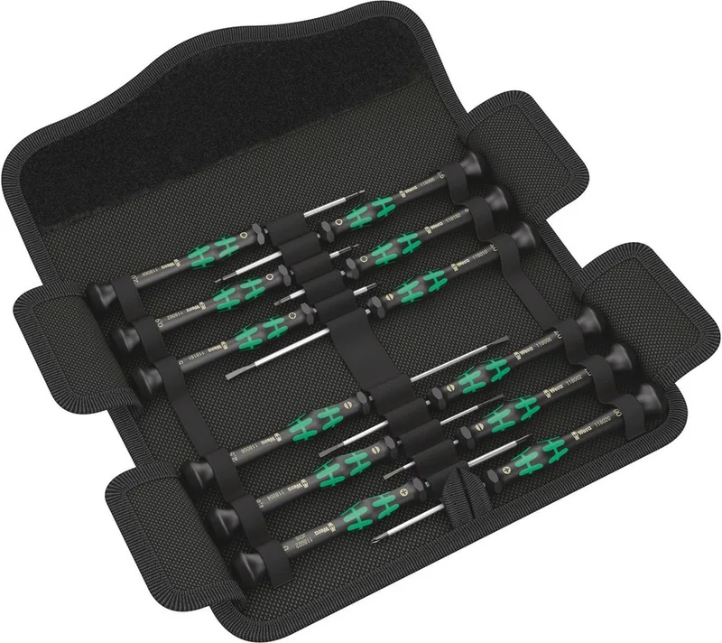 Schroevendraaier Micro Set 12SB1 van Wera, Kleurloos – productafbeelding