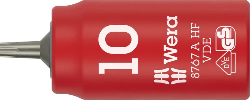 Steckschlüsseleinsatz 8767 A VDE HF 1/4 Zoll TX 10 L.36mm WERA från Wera – produktbild
