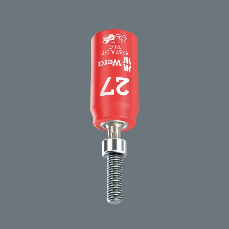 Steckschlüsseleinsatz 8767 A VDE HF 1/4 Zoll TX 27 L.36mm WERA de Wera – image du produit