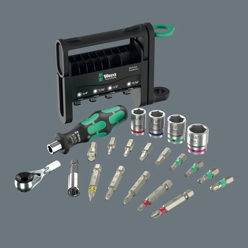 Tool-Check Modular Imperial 1 05049001001 Gereedschapsset 21-delig van Wera – productafbeelding