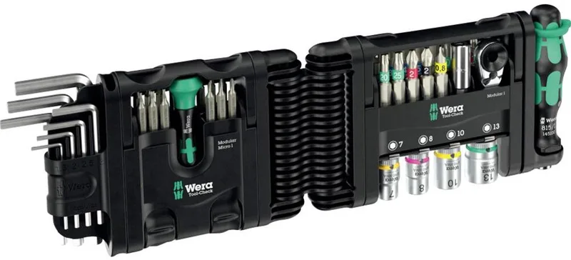 Tool-Check Modular Set 1 Werkzeug Set mit Winkelschlüssel und Schraubendreher von Wera – Produktbild