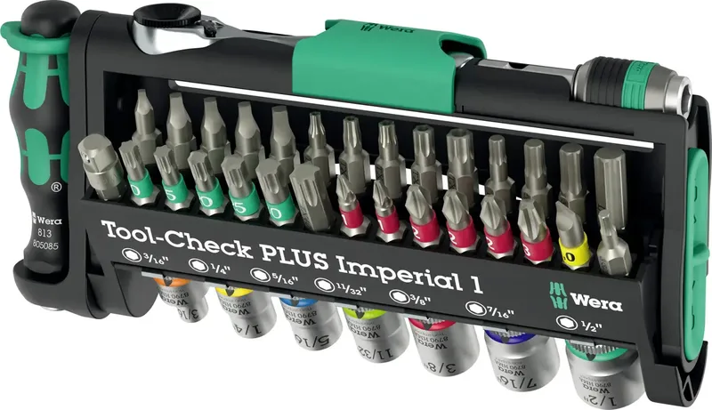 Tool-Check PLUS Imperial 1 05049060001 Torq-Bit 39teilig TORX BiTorsion von Wera – Produktbild