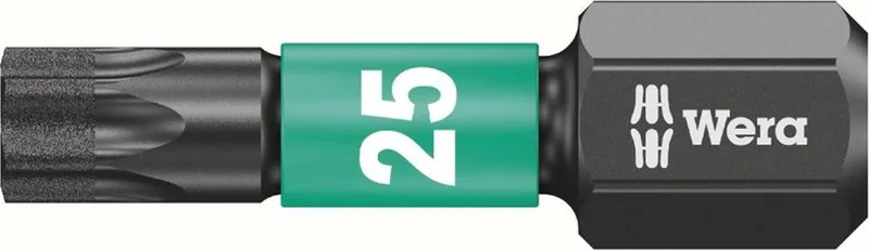 TX25 x 25mm Impaktor DC TORX® Bit (10 stuks) - 867/1 - 05057625001 von Wera – Produktbild