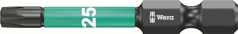 TX25 x 50mm Impaktor DC TORX® Bit (5 stuks) - 867/4 - 05057665001 de Wera – image du produit