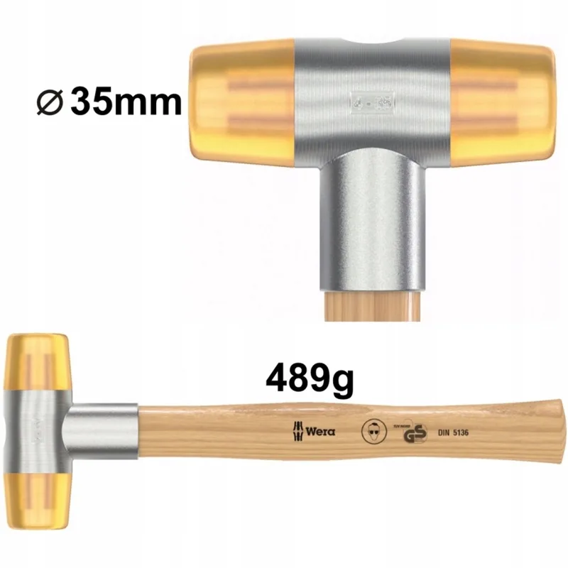 Universele Kunststof Hamer 4x35mm - Krachtig en Veilig de Wera – image du produit