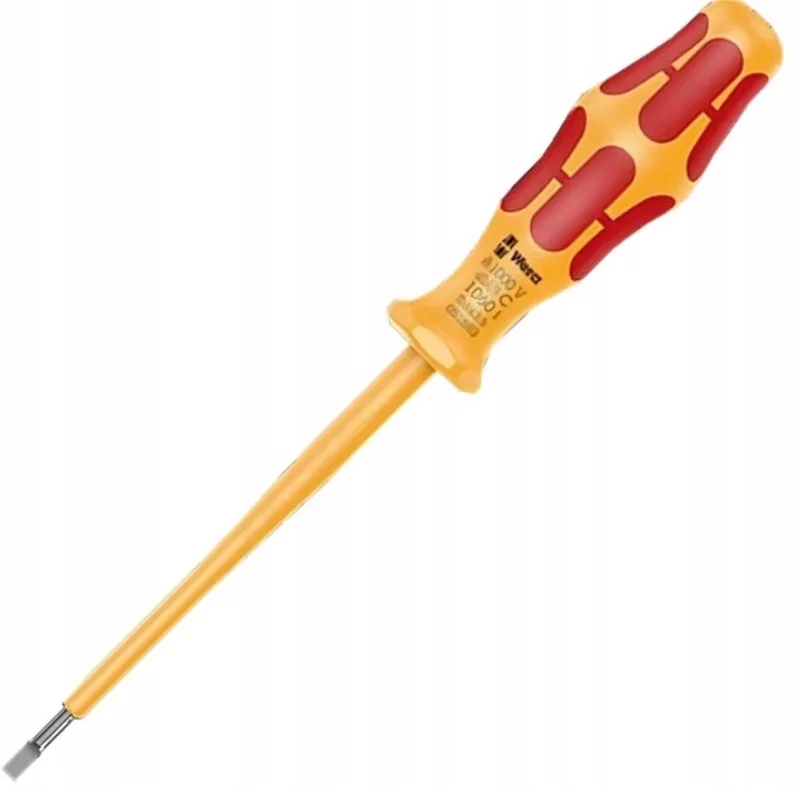 VDE Platte Schroevendraaier 3,5x0,6x100mm - Geïsoleerd by Wera, Yellow – product image