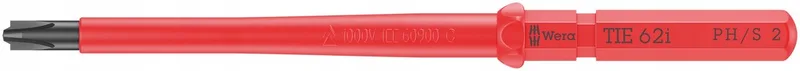 VDE Wisselbit Kraftform Compact PH/S 2x157mm van Wera, Rood – productafbeelding
