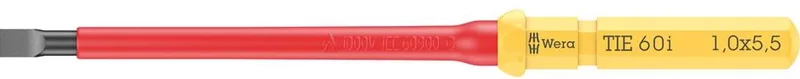 VDE Wisselbit Platte Schroevendraaier 1x5.5x154mm by Wera, Kleurloos – product image