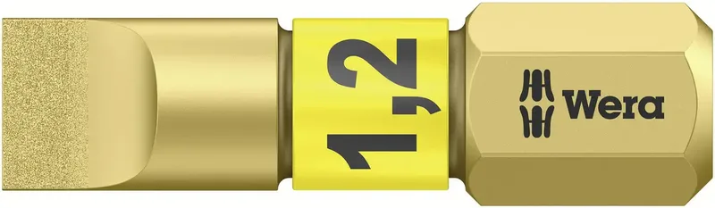 Wera 05 056176 001 800/1 BDC Schlitz-Bit Antrieb: 1/4 (6.3 mm) Abtrieb: Schlitz 25 mm de Wera – image du produit