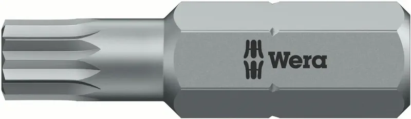 Wera 05 066150 001 860/1 XZN M4 x 25 Vielzahn-Bit Antrieb: 1/4 (6.3 mm) Abtrieb: Innen-Vielzahn (XZN) M4 25 mm von Wera – Produktbild