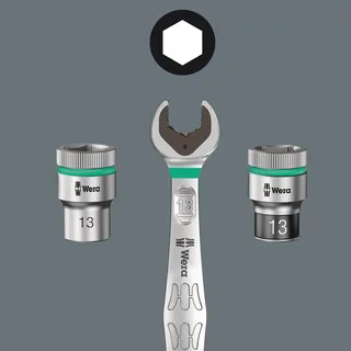Wera 05020240001 6003 Joker 5 Imperial Set 1 Jeu de clés mixtes 5 pièces Ouverture de clé (pouces) (uniquement pour le titre) 1/2 - 9/16 de Wera – image du produit 2 sur 2