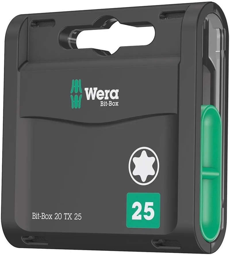 Wera 05057773001 Bit-Box 20 TX 20-delige Bitset - Torx - T25 by Wera, Grey – product image
