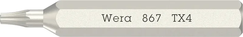 Wera 05058102001 867 Micro TORX® Torx-Bit Antrieb: 1/4 (6.3 mm) Abtrieb: TORX TX 4 30 mm von Wera – Produktbild