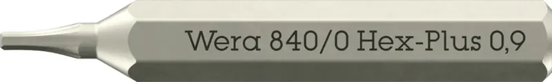 Wera 05058108001 840 Micro Sechskant-Bit Antrieb: 4 mm Abtrieb: Innen-Sechskant 0.9 mm 30 mm fra Wera – produktbillede