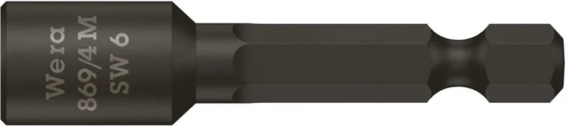 Wera 05060421001 869/4 M Dopbit, Magnetisch 6,0 x 50mm de Wera – image du produit