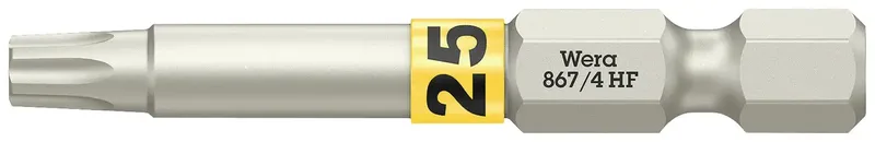 Wera 05060509001 867/4 Torx-Bit Antrieb: 1/4 (6.3 mm) Abtrieb: TORX TX 25 50 mm fra Wera – produktbillede