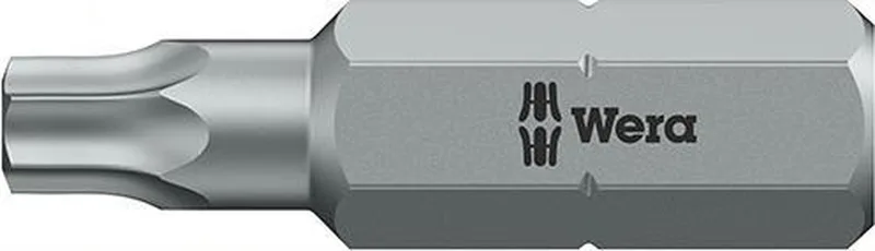 Bit zähhart 1/4" DIN 3126 C6,3 T20x25mm mit Bohrung von Wera – Produktbild