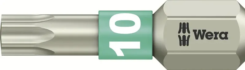 Wera 05071032001 3867/1 TS TX 10 X 25 MM TX-Bit Antrieb: 1/4 (6.3 mm) Abtrieb: TX TX 10 25 mm von Wera – Produktbild