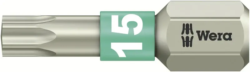 Embout TX TX 15 Wera 05071033001 acier inoxydable Forme (embouts): D 6.3 1 pc(s) de Wera – image du produit