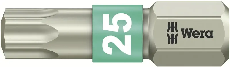 Wera 05071035001 3867/1 TS TX 25 X 25 MM TX-Bit Antrieb: 1/4 (6.3 mm) Abtrieb: TX TX 25 25 mm van Wera – productafbeelding