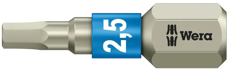 Wera 05071072001 3840/1 TS Zeskant Bits, RVS 2,5 x 25mm by Wera – product image