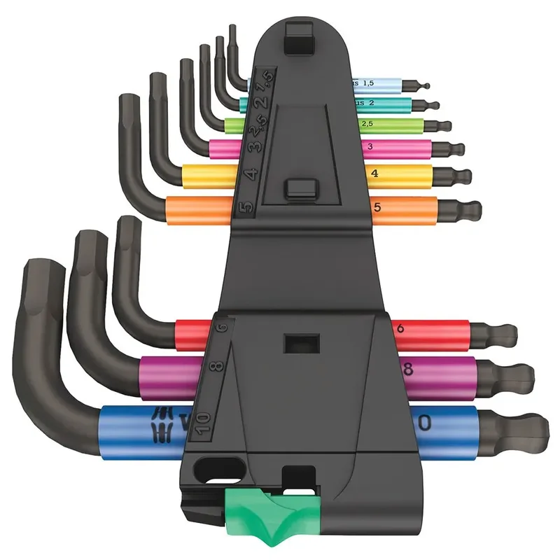 Wera 05133164001 950/9 Hex-Plus 2 Stiftsleutelset - BlackLaser - Metrisch de Wera, Multicolore – image du produit 2 sur 6