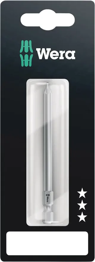 Wera 05136309001 855/4 Z SB Embout cruciforme Propulseur: 1/4 (6.3 mm) Sortie: vis Pozidriv PZ 2 de Wera – image du produit 1 sur 2