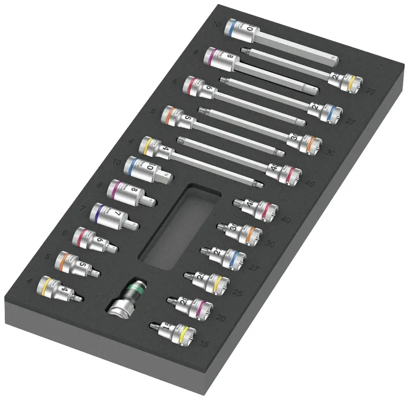 Wera 05150113001 05150113001 TORX, 6 pans intérieurs Cliquet cyclope avec cliquet 22 pièces 3/8 (10 mm) de Wera – image du produit
