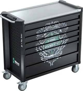Wera 05150135001 Werkstattwagen Stahl, Edelstahl, EVA-Schaumstoff Herstellerfarbe: Schwarz von Wera – Produktbild 1 von 2