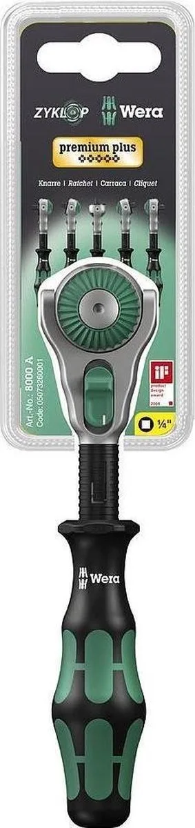 Wera 073261 3/8'' Zyklop-ratel - 199mm von Wera, Silber – Produktbild
