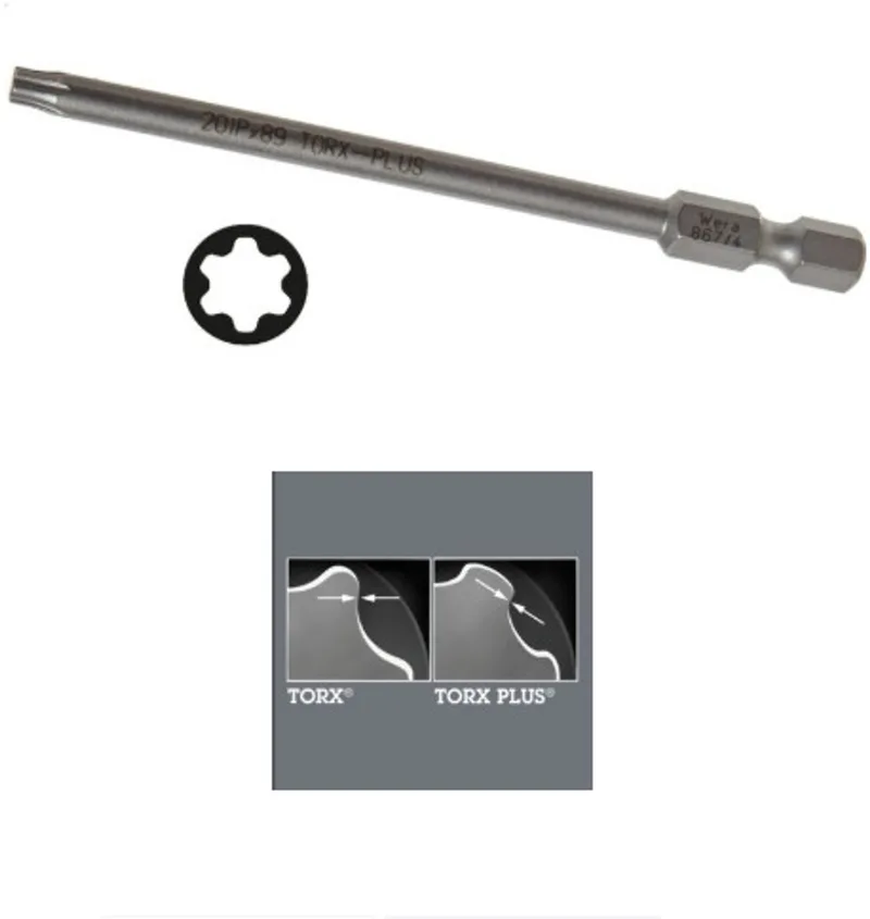 Wera 1/4" torx plus bit - 20ip x 89mm van Wera – productafbeelding